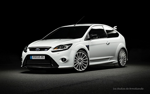 FORD Focus RS mk2 blanche 2010