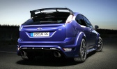 Ford Focus RS mk2 bleu 3/4 arrière
