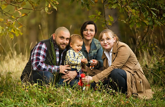 portrait famille nature